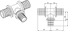 Тройник Rehau Rautitan RX 63-32-63