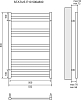 Полотенцесушитель электрический 50x80 см Lemark Status LM44810E П10, левый/правый