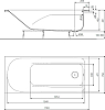 Акриловая ванна с ручками KOLO Comfort Plus XWP1471000