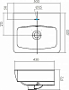 Тумба с раковиной Aquaton Кантри 50 1A2578K0AHB20, белый/дуб верона