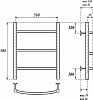 Полотенцесушитель водяной Point PN04155 П3 500x500, хром