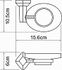 Мыльница WasserKRAFT Aller K-1129, хром