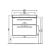 Тумба под раковину Villeroy&Boch 2DAY2 A98000E6 серый