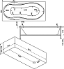 Акриловая ванна Bas Ямайка 180x80 без гидромассажа