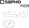 Раковина-чаша Sapho Priori PI029, белый