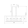 Подвесная люстра Eurosvet Crate 70122/5 черный