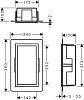 Встраиваемая в нишу полка Hansgrohe XtraStoris 56094990, золото