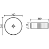 Раковина накладная Ceramica Nova Element CN6057MP розовый