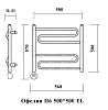 Полотенцесушитель электрический Domoterm Офелия Офелия П6 500*500 EL хром