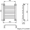 Полотенцесушитель водяной Ника Trapezium ЛТ Г2 80/60 хром