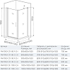 Душевой уголок 100х100 см Good Door Fantasy CR-100-С-CH ФА00024 стекло прозрачное