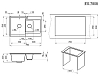 Кухонная мойка Granula ES-7808 7808, Графит серый