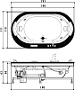 Акриловая ванна Jacuzzi Opalia Wood