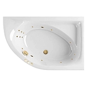 Акриловая ванна Excellent Aquarella 150х100 WAEX.ARP15.SMART.GL золото, белый