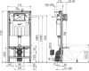 Инсталляция Alcaplast с безободковым унитазом BelBagno Sfera-R BB513CH, сиденье микролифт клавиша хром, комплект