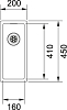 Кухонная мойка 20 см Franke Box BXX 210/110–16 127.0453.651, нержавеющая сталь