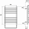 Полотенцесушитель водяной Point PN09156S П8 500x600, хром