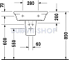 Раковина 60x50 Duravit Starck-2 0411600000