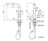 Смеситель для кухни Paulmark Dosse Do214418-GM черный