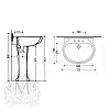 Раковина Migliore Gianeta ML.GNT-25.870.D1/ML.GNT-25.807.D1 белый