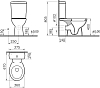 Напольный унитаз-компакт Norm Nord 9845B099-7201, с микролифтом