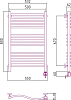 Полотенцесушитель электрический Сунержа Флюид 80x50 R