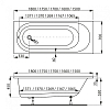 Акриловая ванна Vagnerplast Kasandra 175x70 VPBA175KAS2X-04 без гидромассажа
