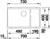 Кухонная мойка Blanco Subline 700-U Level 523546 мускат