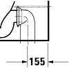 Унитаз напольный Duravit D-Neo, белый, 2002090000