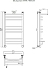 Полотенцесушитель водяной Тругор Приоритет НП 3 П 100*60 (ЛЦ2)