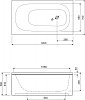 Акриловая ванна Cezares 120х70 ECO-120-70-40-W37