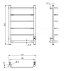 Полотенцесушитель электрический Ewrika Сафо FT, 80х50, хром