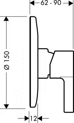 Смеситель для душа Hansgrohe Metris S 31661000