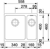 Кухонная мойка 56 см Franke Kubus KBG 160 3,5'' 125.0176.635, оникс