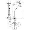 Душевая система Hansgrohe Croma Select E 27660000 хром