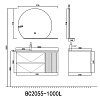 Тумба под раковину Orans BC-2055-1000L черный