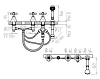 Смеситель для душа Bandini Classic 616940KO21SC золото, хром