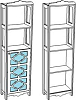 Шкаф-пенал Corozo Манойр 50 SD-00000413, белый