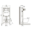 Инсталляция Jacob Delafon с унитазом Vitra Metropole 5676B003-0075, клавиша хром, комплект