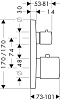 Термостат для ванны Axor Citterio M 34725000