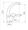 Смеситель для раковины Rav-Slezak Labe L506.5/2Z золото