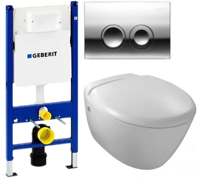 Инсталляция Geberit с унитазом Jacob Delafon Presquile E4440-00, сиденьем микролифт, комплект