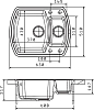 Кухонная мойка Florentina Нире 630К грей