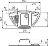 Кухонная мойка Aquaton Лория 52 1A715032LR230, серый