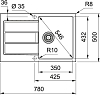 Кухонная мойка 78 см Franke Sirius S2D 611-78 143.0618.368, оникс