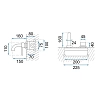 Смеситель для раковины Rea Lungo + Box REA-B8559 золото