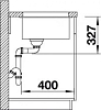 Кухонная мойка Blanco Subline 400-U 523425 жемчужный