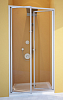 Душевая дверь в нишу GuteWetter Practic Door GK-402 108-112 см стекло бесцветное профиль матовый хром