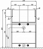 Тумба с раковиной Aquaton Лондри 120 1A2359K0LH010, белый глянец