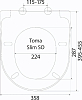 Комплект Berges Wasserhaus 043204 инсталляция Novum + унитаз Ego XL Rimless + кнопка L5 черная